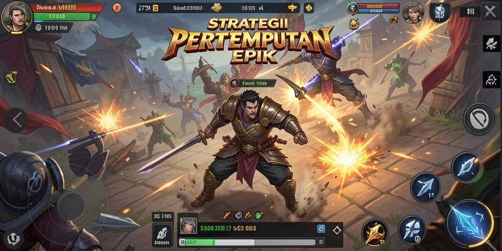 Tampilan seru pertempuran dalam game SLG 2739.