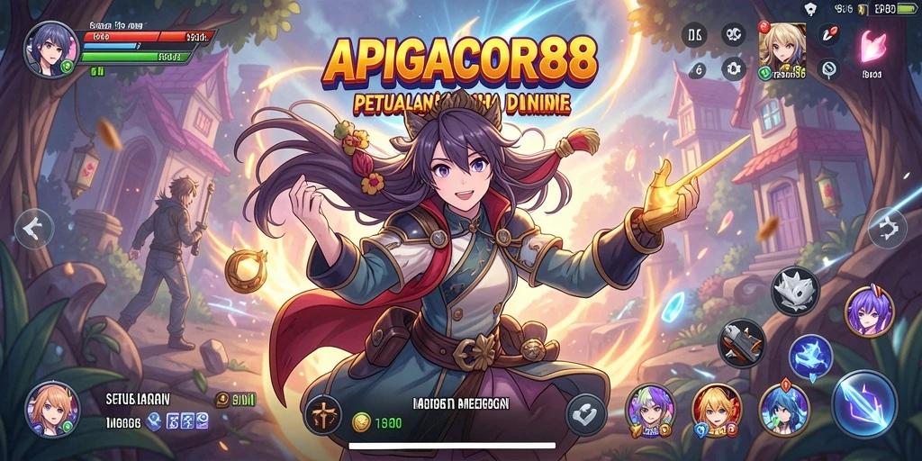 Menampilkan gameplay seru dan karakter Anime yang menarik.