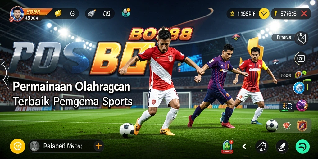 Screenshot utama BOS88 yang menunjukkan aksi intens dalam permainan olahraga.