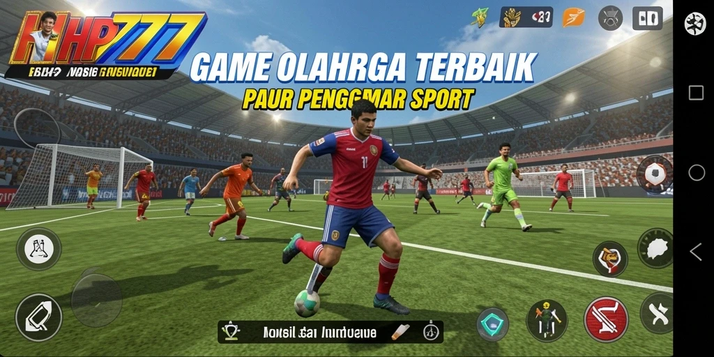 Tampilan gameplay HP777 yang seru dan penuh aksi olahraga.