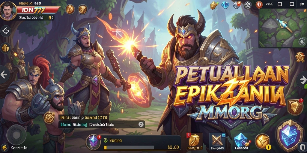 Tampilan gameplay IDN777 yang mendebarkan dan interaktif di dunia MMORPG.