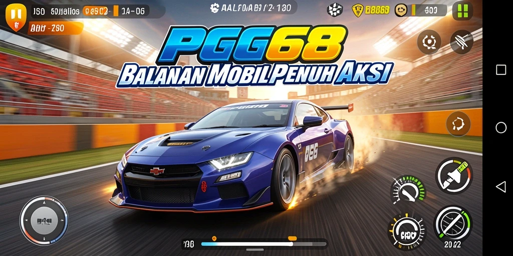 Tampilan dinamis dari balapan PGG68 yang mendebarkan.