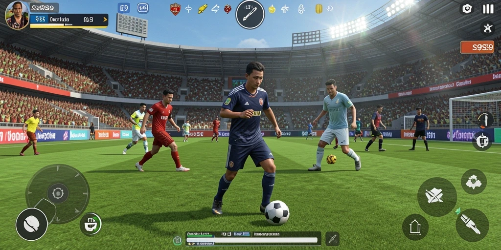 Tampilan gameplay S9S9 yang dinamis dan seru dalam dunia olahraga.