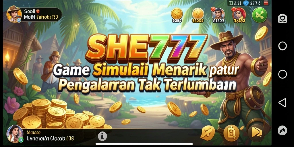 Tampilan gameplay SHE777 yang menarik dan interaktif.