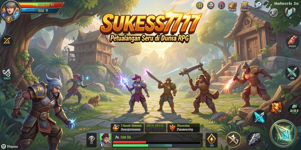 Screenshot gameplay menunjukkan aksi seru dalam petualangan RPG.